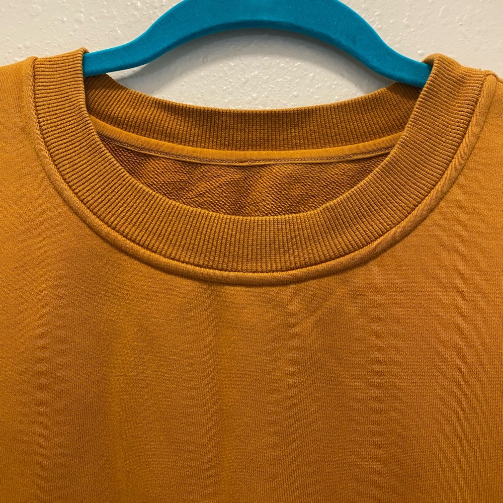 Lululemon Perfectly Oversized Retro Atheltic Crew Sweatshirt Fools Gold Cozy - Picture 6 of 10